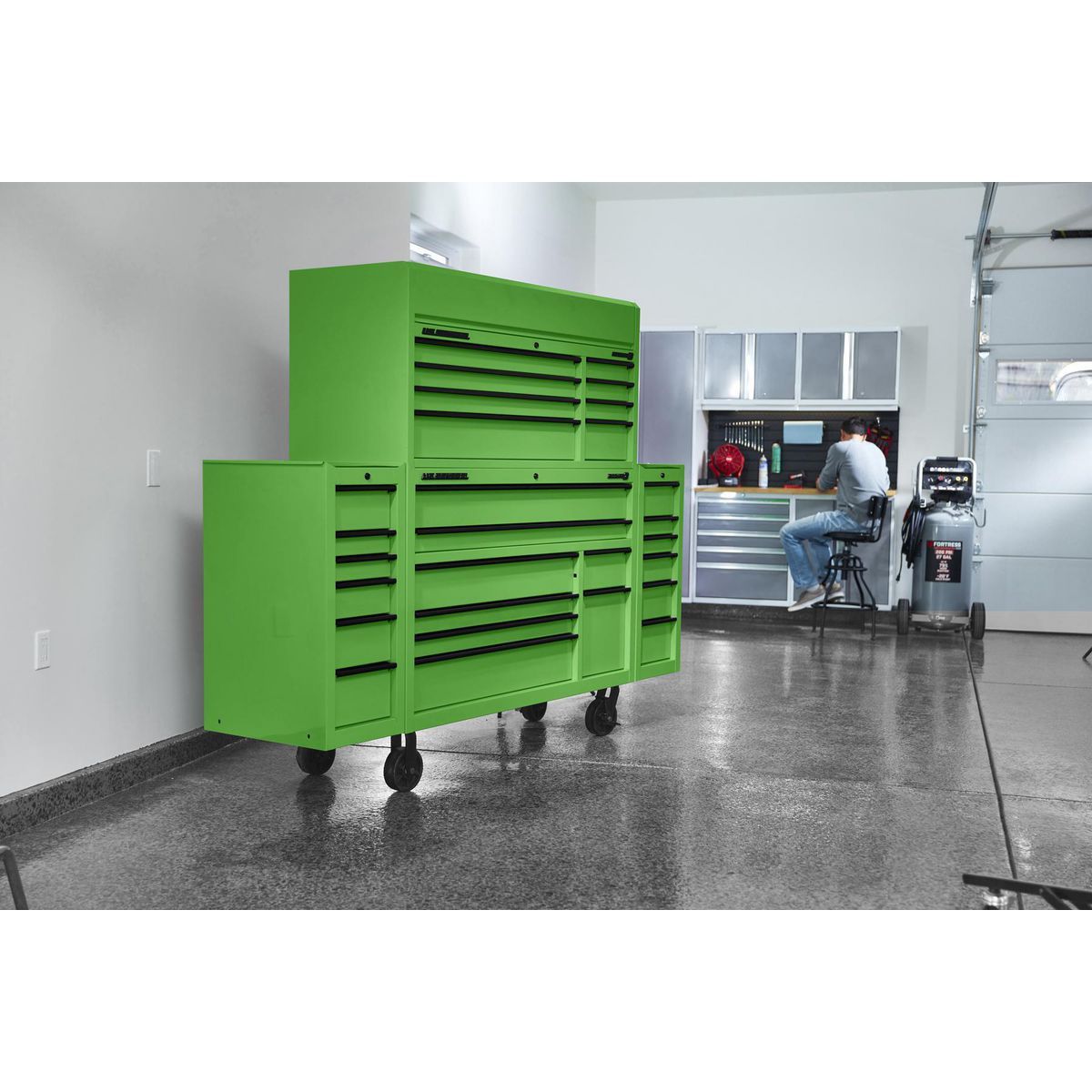 U.S. GENERAL 56 in. x 22 in. Top Chest, Series 3, Green