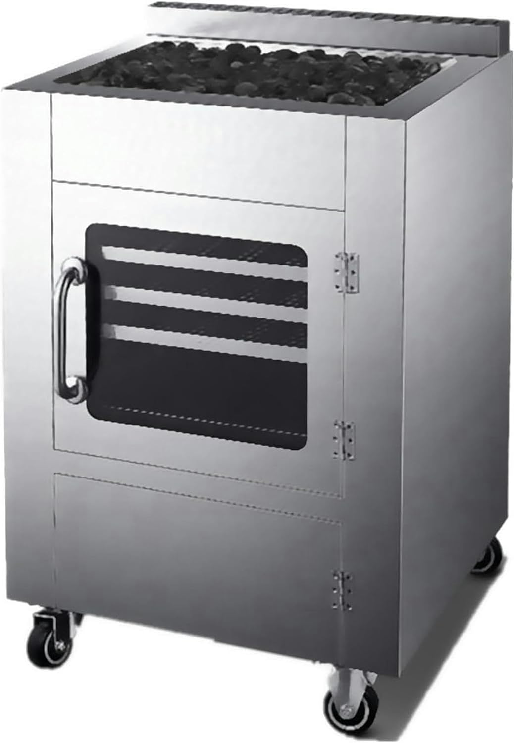 Home Sweet Potato Oven, 100 -Liter Coal Pizza Oven, Stainless Steel Sweet Potato Oven, 36 * 48 M Baking Size, Used To Make Pizza, Sweet Potatoes, Barbecue