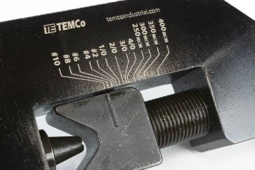 Temco Lug Crimper Tool TH0020 10 AWG 400 MCM Dieless Indent Electrical Battery Terminal Cable Wire 5