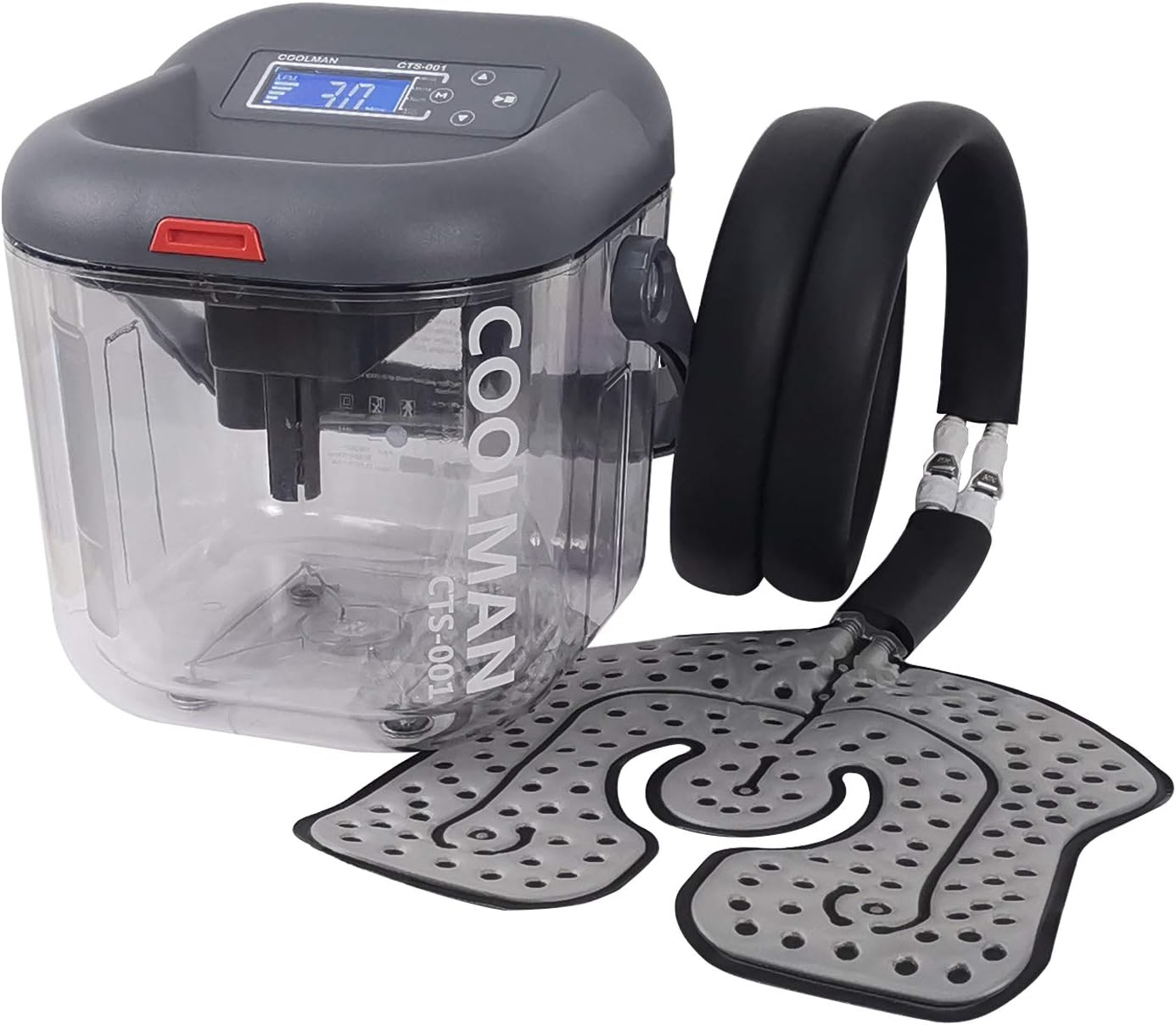 COOLMAN Cold Therapy System, Therapy Ice Machine After Knee Surgery, Including Extra Backup Connector and Flexible Universal Pad Suitable for Knee, Shoulder, Ankle, Cervical, Back, Leg and Hip