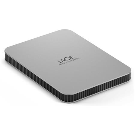 LaCie Mobile Drive STLP4000400 4TB USB-C Portable Hard Drive Moon Silver