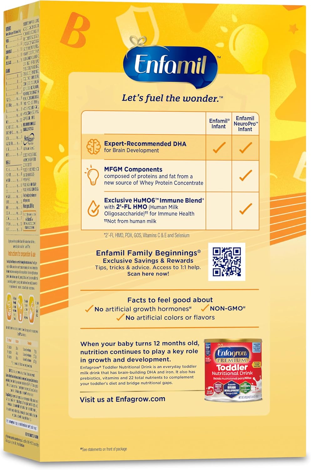 Enfamil NeuroPro Baby Formula, Triple Prebiotic Immune Blend with 2'FL HMO & Omega-3 DHA, Inspired by Breast Milk, Non-GMO, Refill Box, 36.4 Oz+Ready-to-Feed Infant Formula, Liquid, 8 Fl Oz (24 Count)