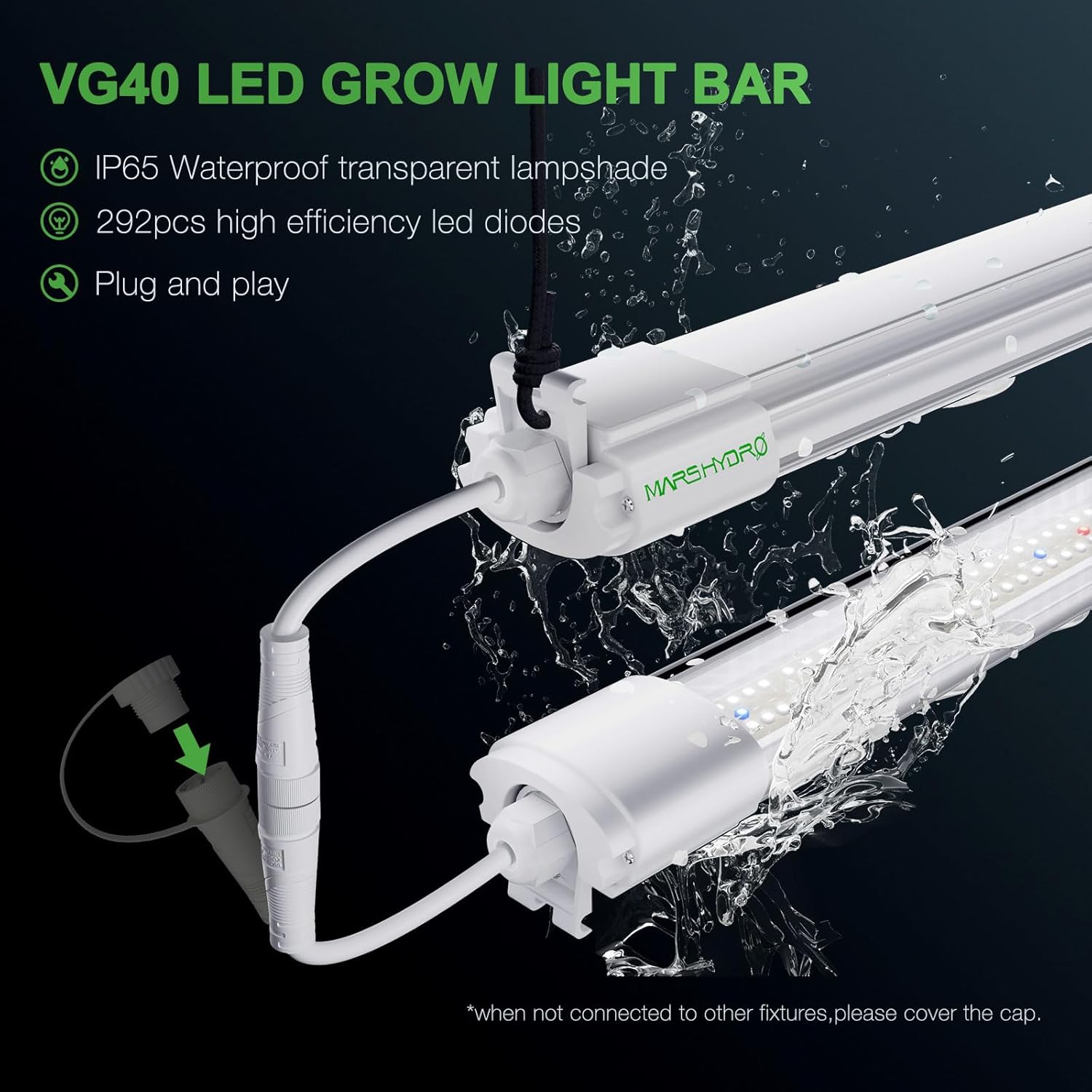 MARS HYDRO TS3000 with VG40 2FT Led Grow Light for Indoor Plant Growing