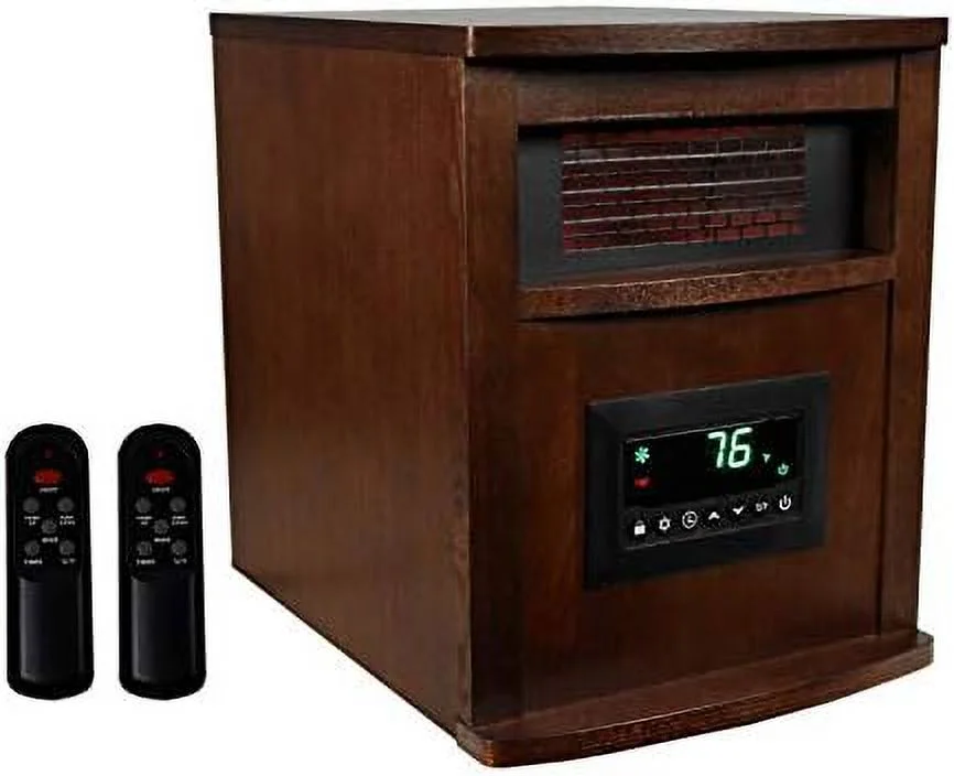 NLIBOOMLife LifePro 6 Element 1500W Portable Infrared Quartz Space Heaters (Pair)