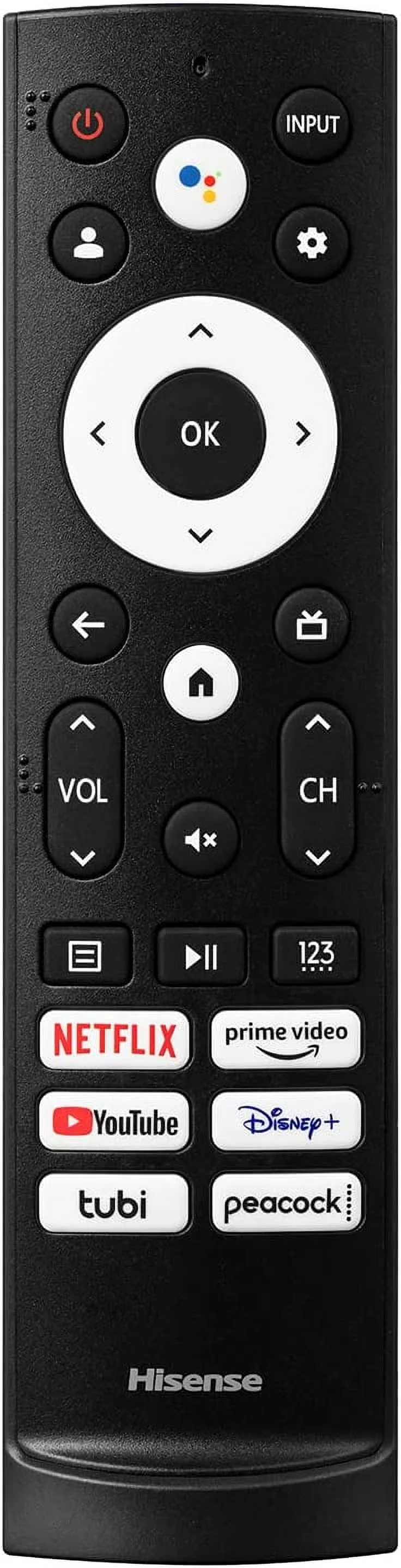 Hisense 65-Inch Class A6 Series 4K UHD Google Smart TV (65A6N, 2024 Model) - 4K AI Upscaler, Game Mode Plus, Voice Remote, DTS Virtual:X technology