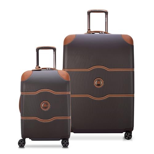 DELSEY PARIS Chatelet Air 2.0 Hardside Luggage with Spinner Wheels, Angora, Checked-Large 28 Inch