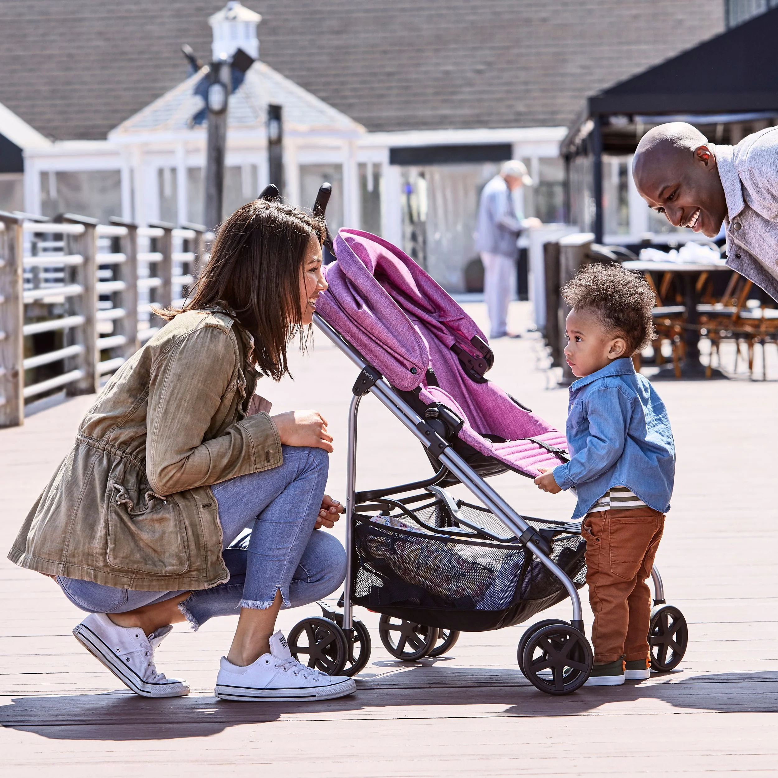 Evenflo Reversi Lightweight Reversible Stroller (Altair Black), Unisex