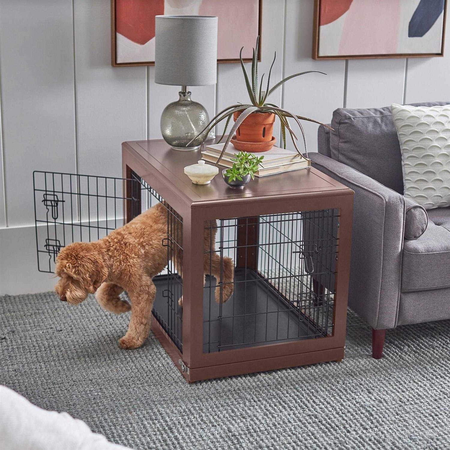 Frisco Double Door Furniture Style Dog Crate - Pet Supplies online store