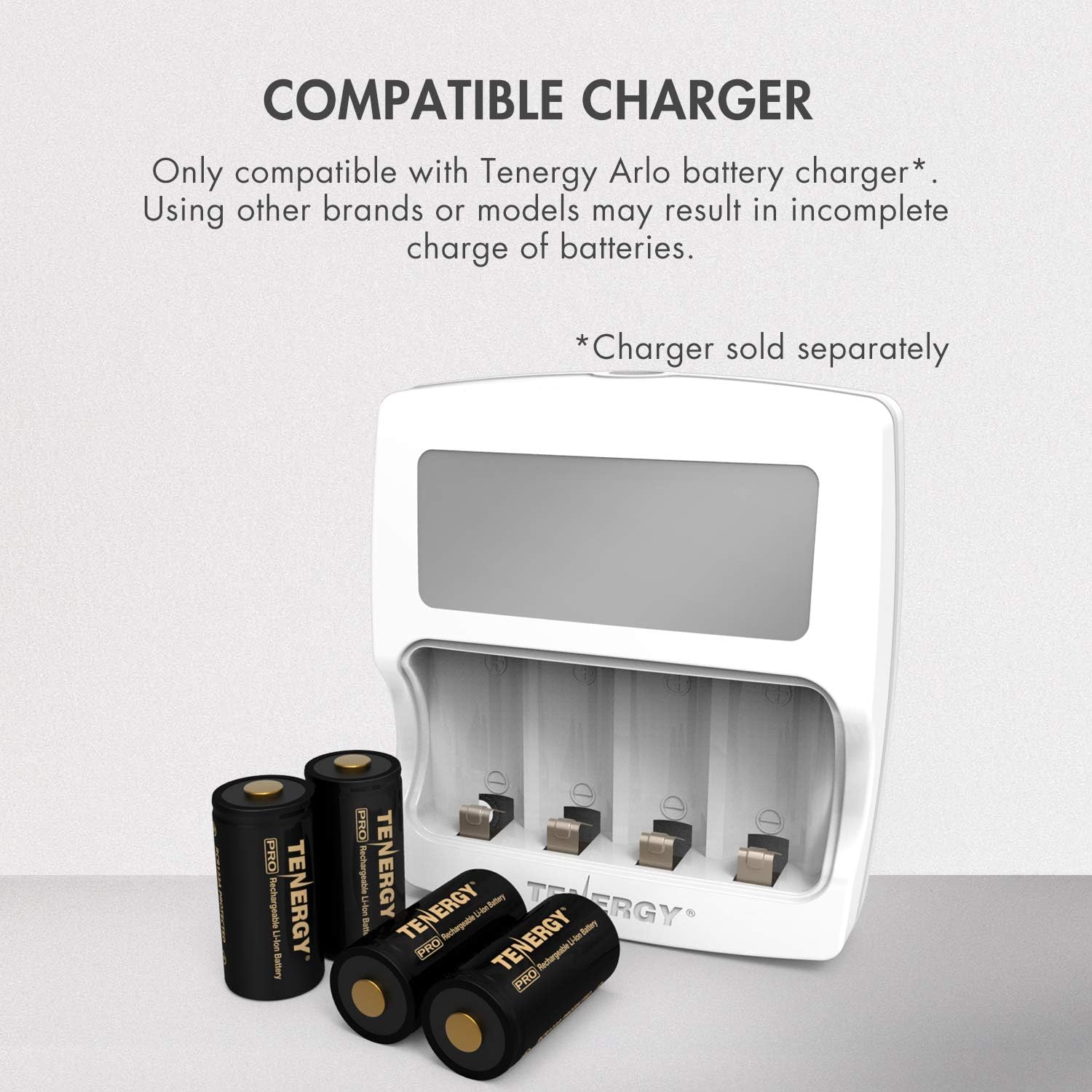 Tenergy 16 Pack Premium Pro Batteries Compatible with Arlo Wireless Cameras Certified Works with Arlo