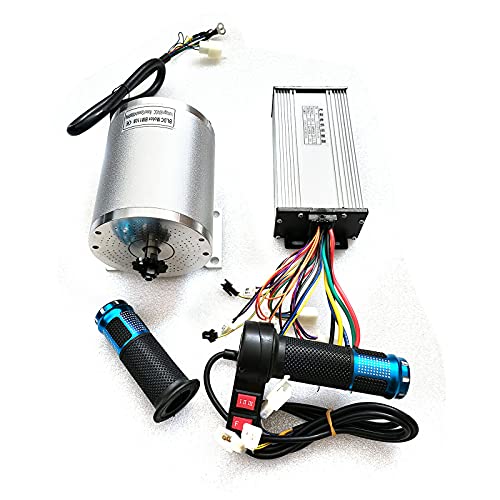 72V 3000W Electric Brushless DC Motor Kit, High Speed BLDC Motor Kit with brushless Controller Electric Bicycle Scooter, for Electric Cars, Folding Cars