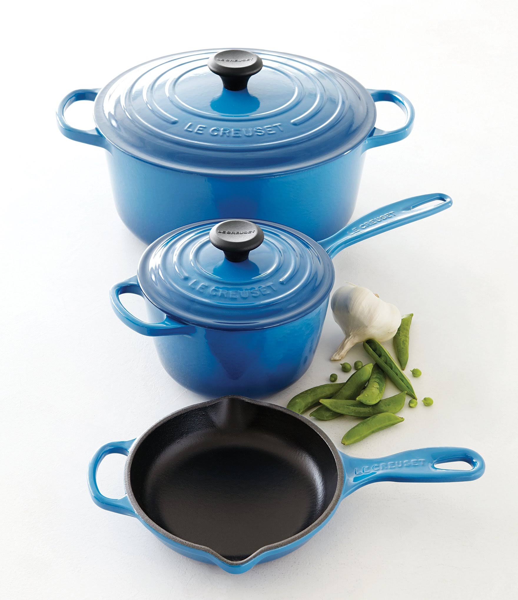 Le Creuset Signature 1.75-Quart Cast Iron Saucepan - Flame