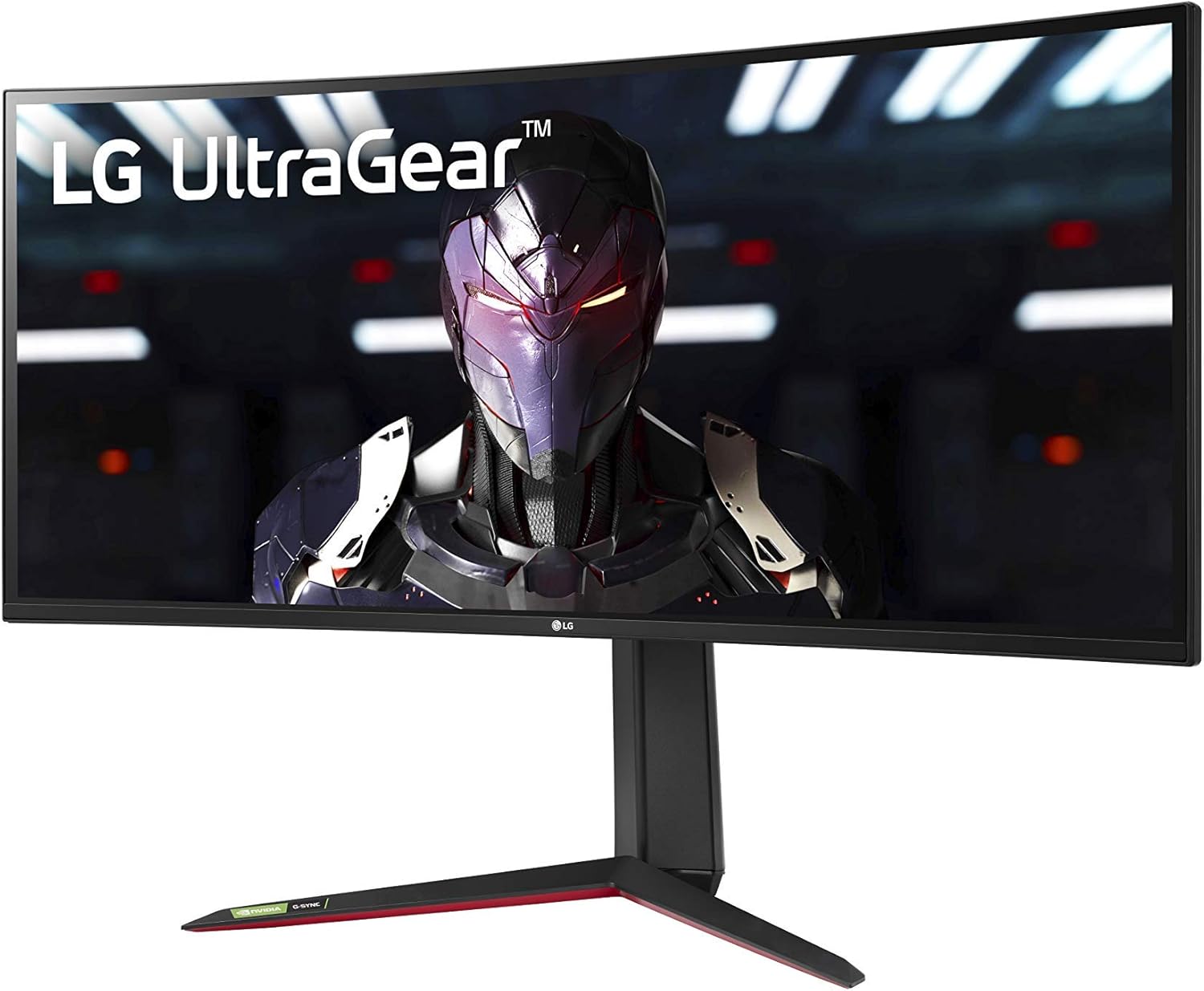 LG 34GN850-B 34-Inch Ultragear Curved QHD 3440x1440 IPS 144Hz HDR G-SYNC Compatible Gaming Monitor with Gaming-Focused Features (Renewed)