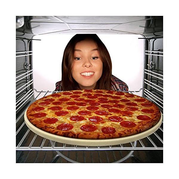 Only Pizza Stone with Thermarite for Best Crispy Crust. Durable, Certified Safe.