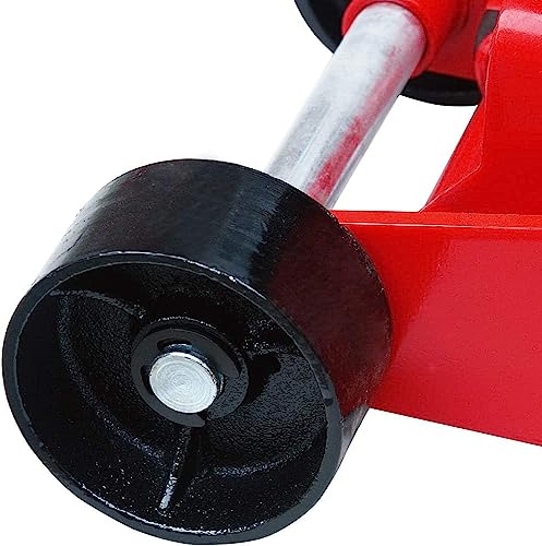 BIG RED T83012 Torin Pro Series Hydraulic Floor Jack with Single Quick Lift Piston Pump and Foot Pedal, 3.5 Ton (7,000 lb) Capacity, Red