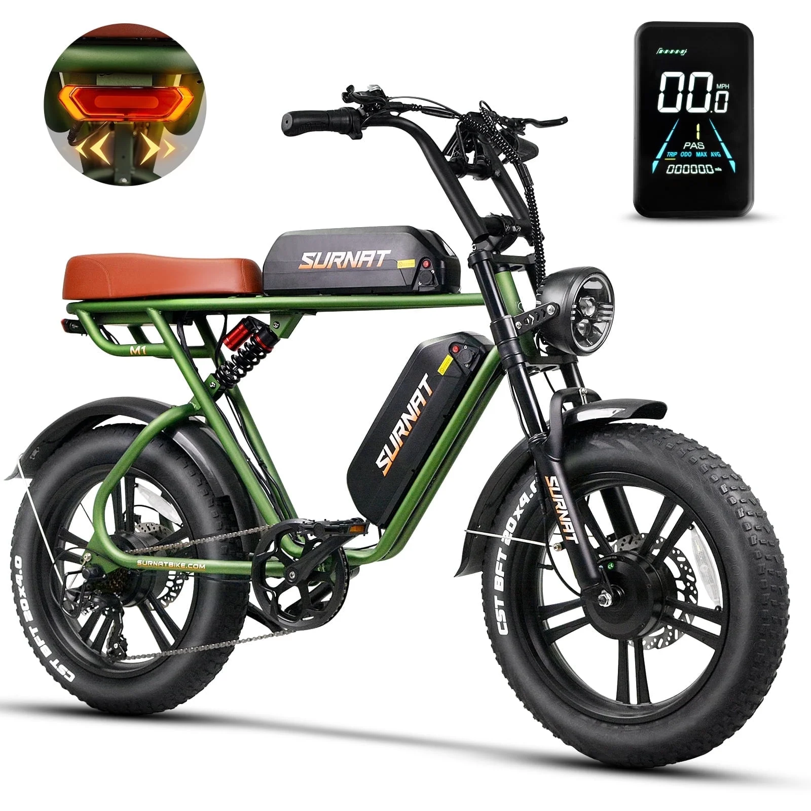 Electric Bike for Adults 20" - Dual Motor AWD 2000W Long Range Ebike with Dual 48V/15.6Ah Removable Batteries ul2849, 20x4.0 Fat Tire Electric Bicycle, Hydraulic Disc Brake E-Bike for Men Women
