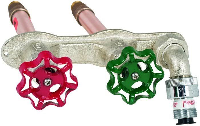 Prier C-108D14 14x22 Hot u0026 Cold Anti-Siphon Hydrant 1/2x22 MPT x 1/2x22 SWT