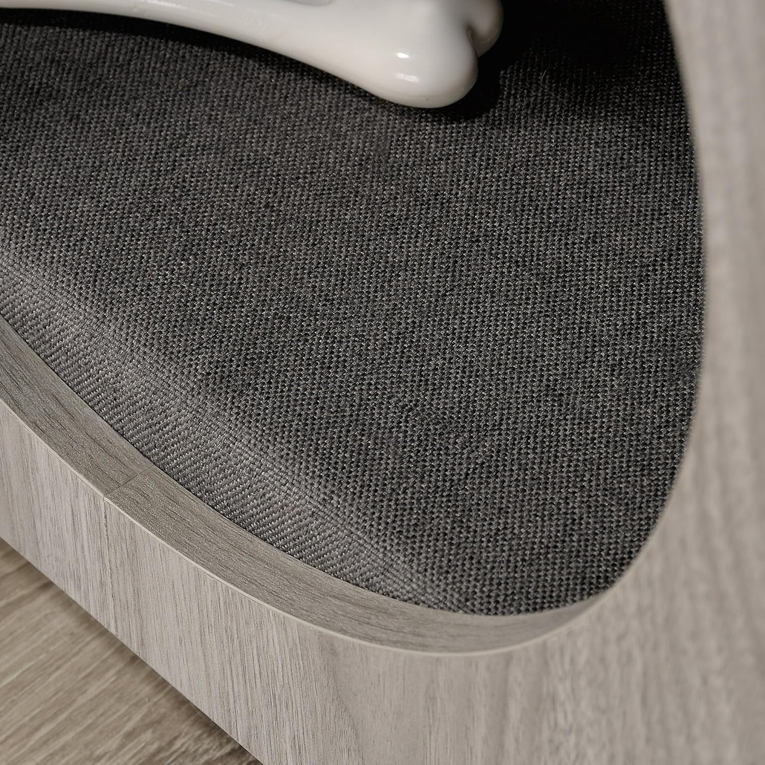 Pet Bed Side Table Combo versatil in light walnut finish pets furniture