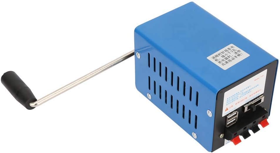 Hand Crank Generator Hand Crank Charger USB Generator for Emergency Survival Experiments Power Supply Camping Field Works