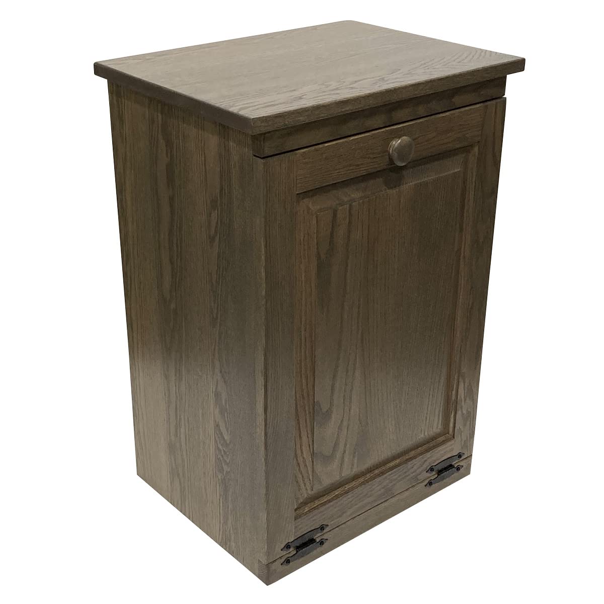 Peaceful Classics Amish Handcrafted Tilt Out Trash Cabinet | Wooden Hideaway Pull Out Garbage Can Holder (Golden Oak)