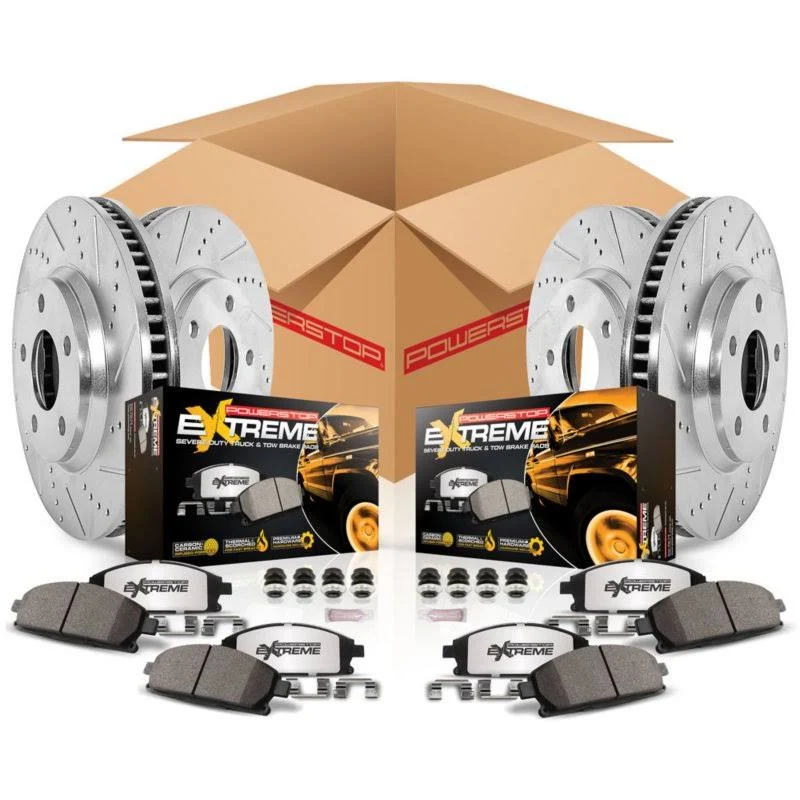 Power Stop K6560-36 Front u0026 Rear Z36 Truck and Tow Brake Kit