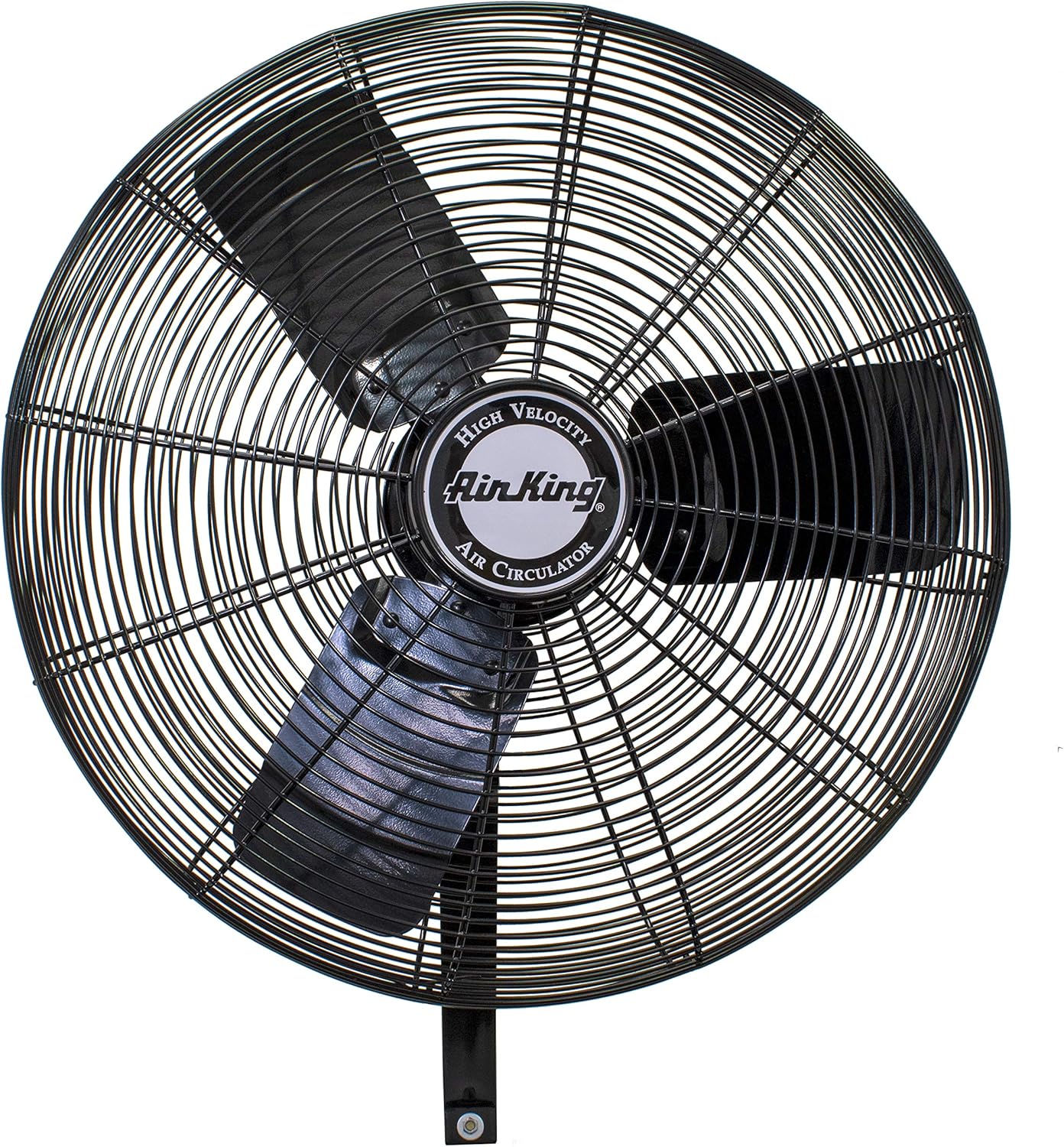 Air King 9025 24-Inch Industrial Grade Oscillating Wall Mount Fan , Black