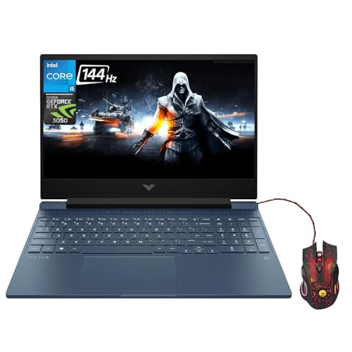 HP Victus 15 Gaming Laptop 2023 Newest, 15.6" 144 Hz Display, Intel Core i5-13420H Processor, NVIDIA GeForce RTX 3050 Graphics, 32GB RAM, 2TB SSD, Backlit Keyboard, Windows 11 Home, Blue