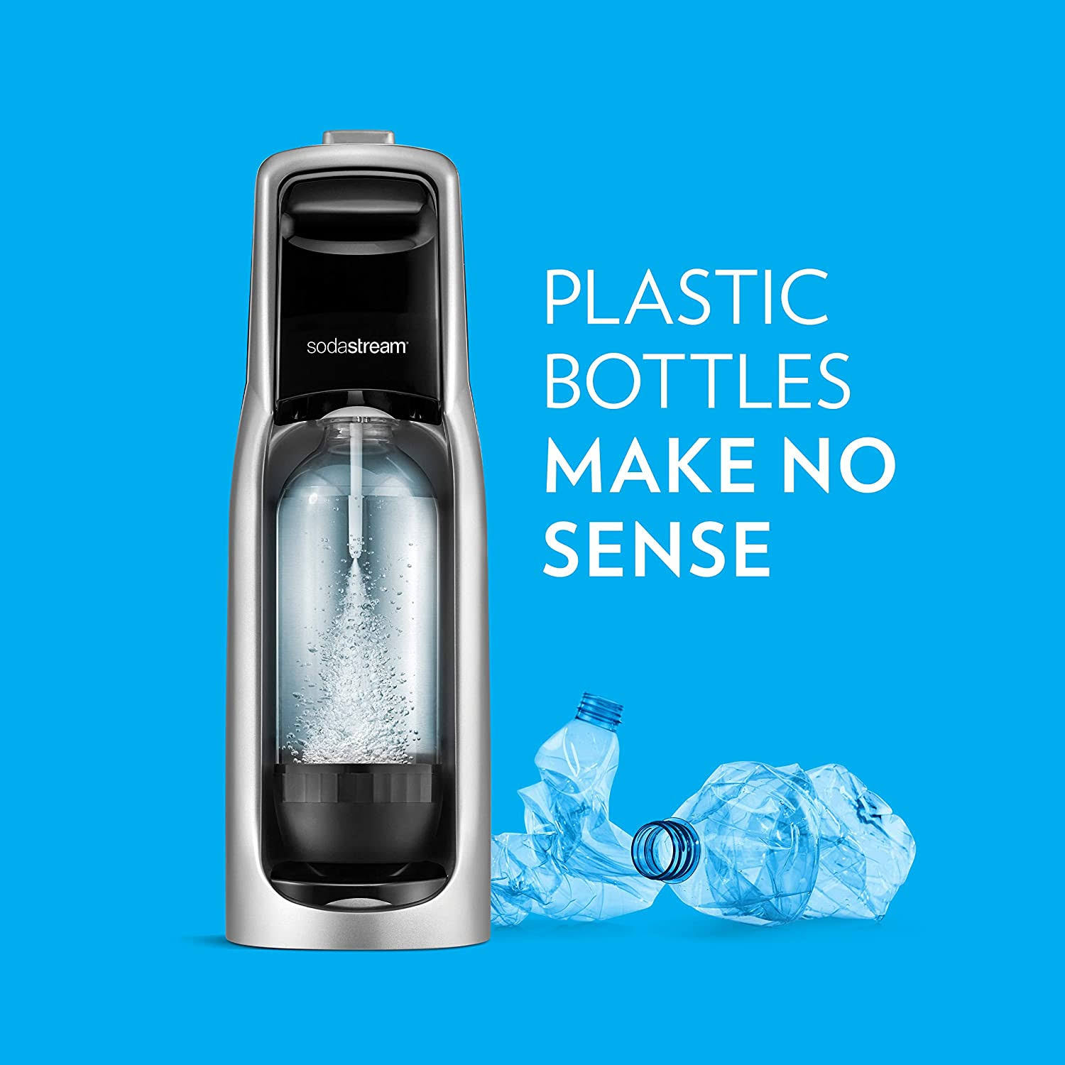 Sodastream Blk/Slv Jet Soda Maker
