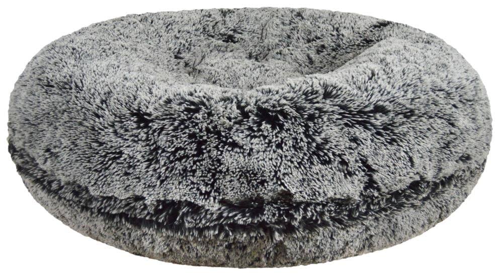 Bessie and Barnie Signature Midnight Frost Luxury Shag Extra Plush Faux Fur Bagel Pet/ Dog Bed, Size: XL - 50 inch