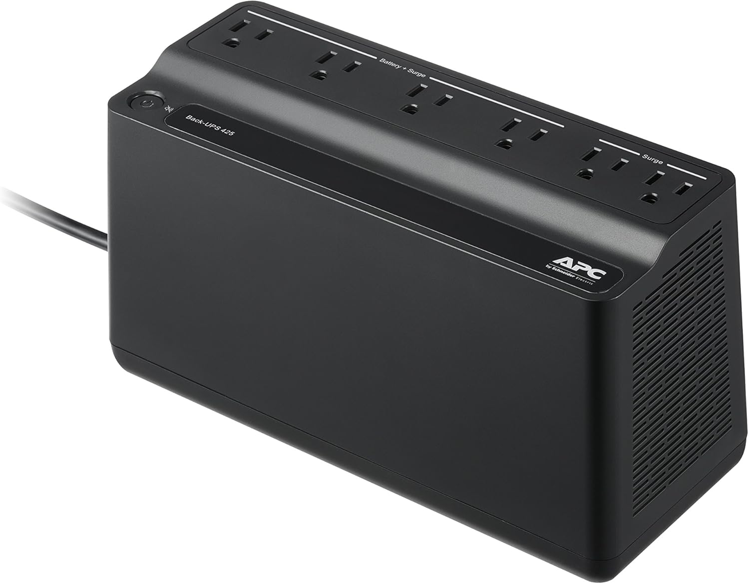 APC UPS Battery Backup Surge Protector, 425VA Backup Battery Power Supply, BE425M Pack of 2
