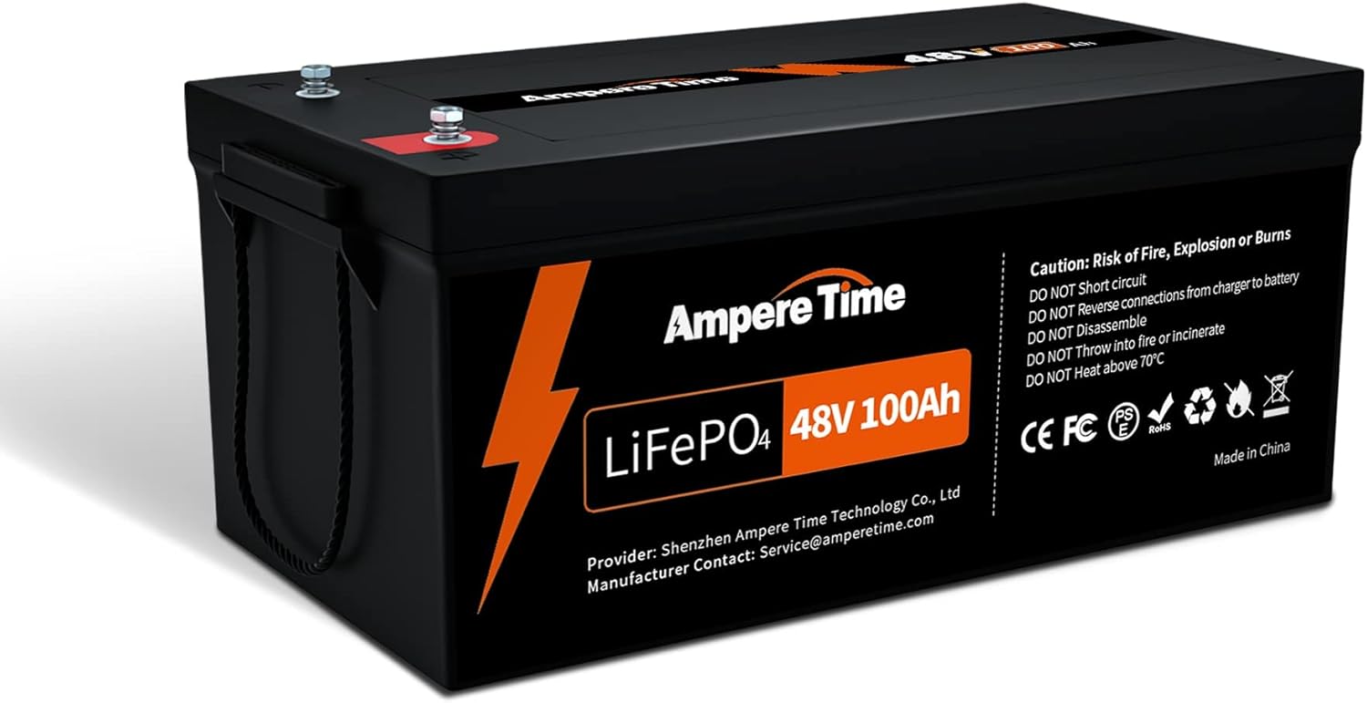 Ampere Time-LiFePO4 Deep Cycle Battery 12V 6Ah, 10 Years Life time. Perfect for Replace Lead-Acid Battery and Most of Out-Door Power Applications, etc.
