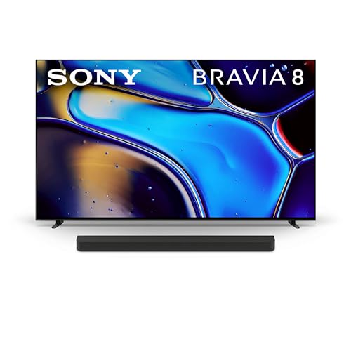 Sony 65 Inch OLED 4K Ultra HD TV BRAVIA 8 Smart Google TV with Dolby Vision HDR and Exclusive Features for PlayStation 5 (K-65XR80)