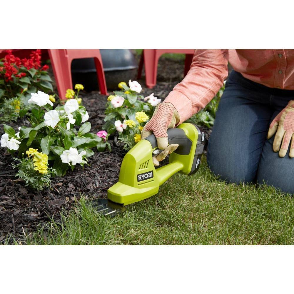 Ryobi P2910 ONE+ 18-Volt Lithium-Ion Cordless Grass Shear and Shrubber Trimmer