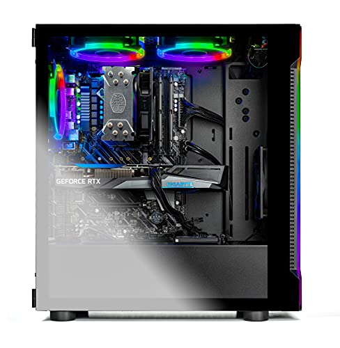 Skytech Shadow 3.0 Gaming PC Desktop - Intel Core-i7 9700KF 3.6GHz, RTX 3060 12GB, 16GB DDR4 2666, 1TB SSD, AC WiFi, Win 10 Home, Black