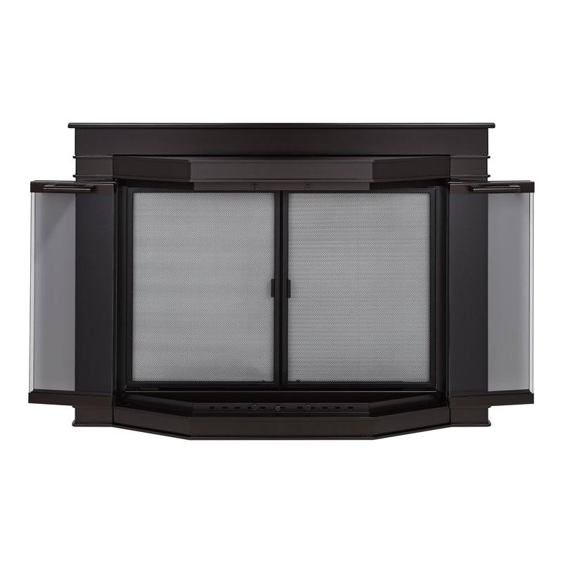 Pleasant Hearth Oil Rubbed Bronze Fireplace Door Glacier Bay Large GL-7702