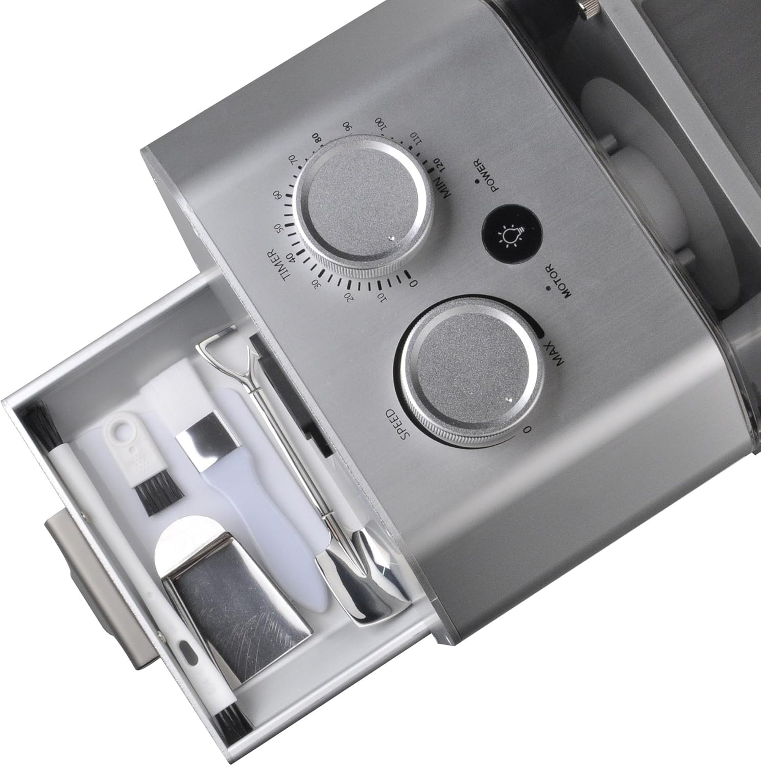 Electric Rotary Sifter with Stainless Steel Screen - Micron Mesh Options - Timer and Speed Control