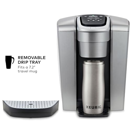 Keurig K-Elite Single Serve K-Cup Pod Coffee Maker, with Strength and Temperature Control, Iced Coffee Capability, 8 to 12oz Brew Size, Programmable, Brushed Slate