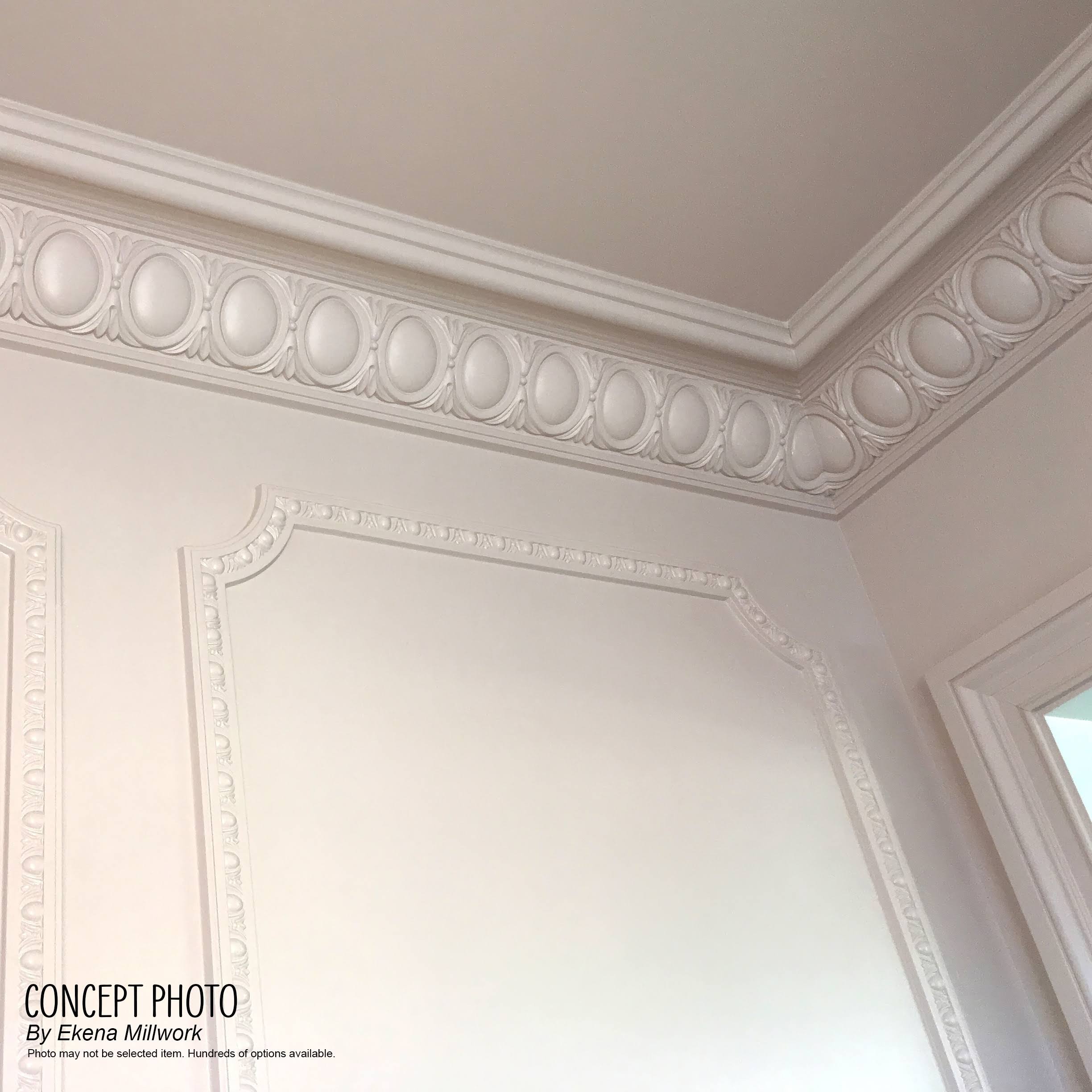 Ekena Millwork MLD12X10X15CL 11 7/8x22H x 9 1/2x22P x 15 1/4x22F x 96x22L Classic Crown MOULDING