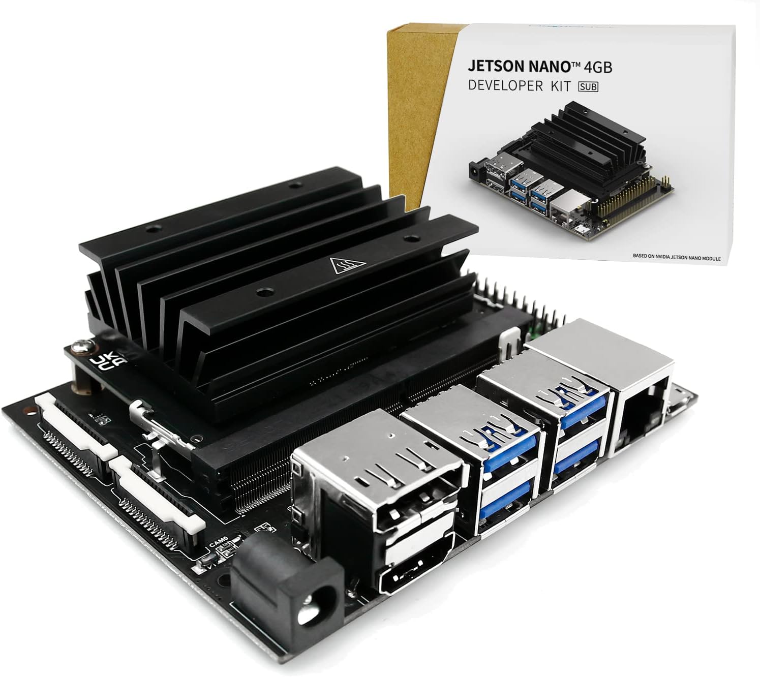 Yahboom Jetson Nano 4GB SUB Developer Kit with 16G-eMMC Based on Official Jetson Nano 4GB Core Module