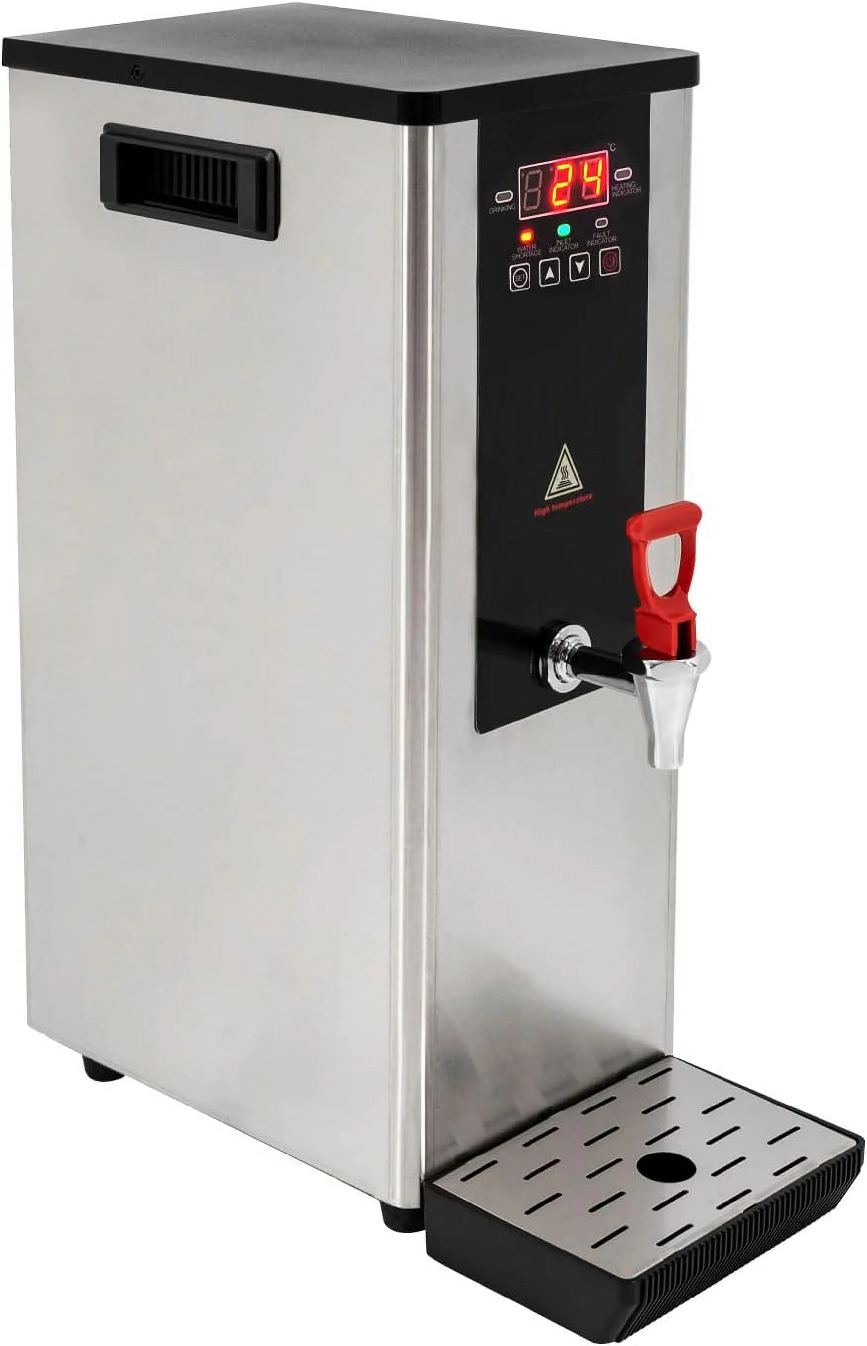Commercial Hot Water Dispenser, 2.4KW Electric Water Boiler Dispenser 10L Full-Automatic Boiling Water Machine with LCD Display for Tea Coffee Shop - EWD-10A2
