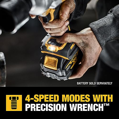 DEWALT 20V MAX Cordless Impact Wrench, 1/2" Hog Ring, High Torque, Brushless, Bare Tool Only (DCF961B)