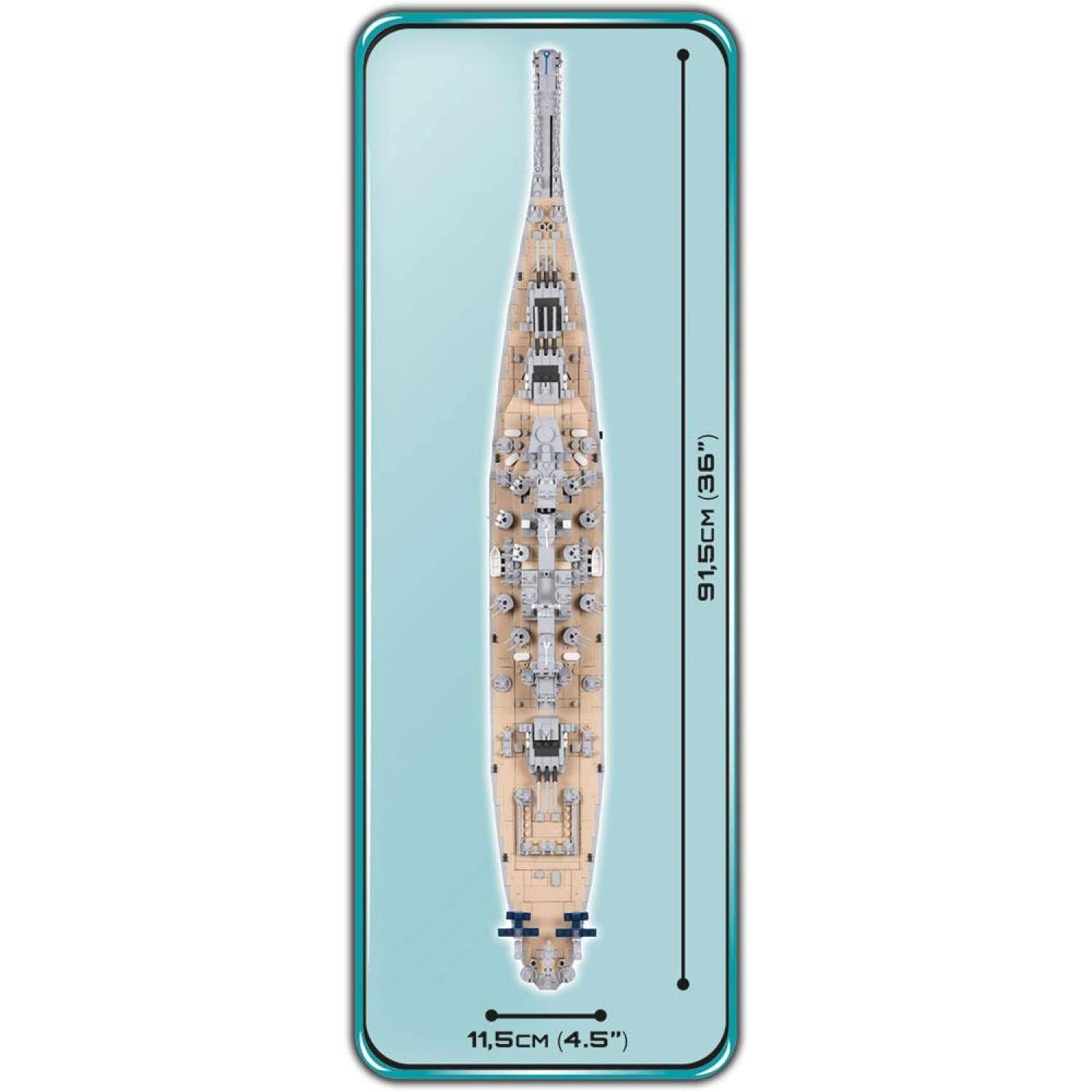 Cobi Historical Collection Battleship USS Iowa (BB-61)/USS Missouri (BB-63)