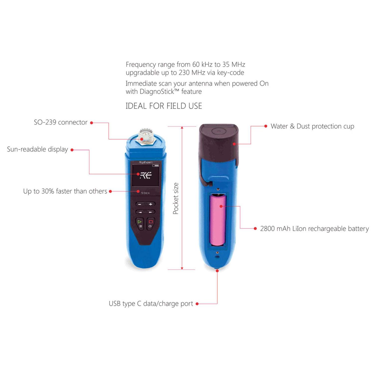 Rigexpert STICK 230 Antenna Analyzer STICK-230 - Shop Hardware Tools Online Store