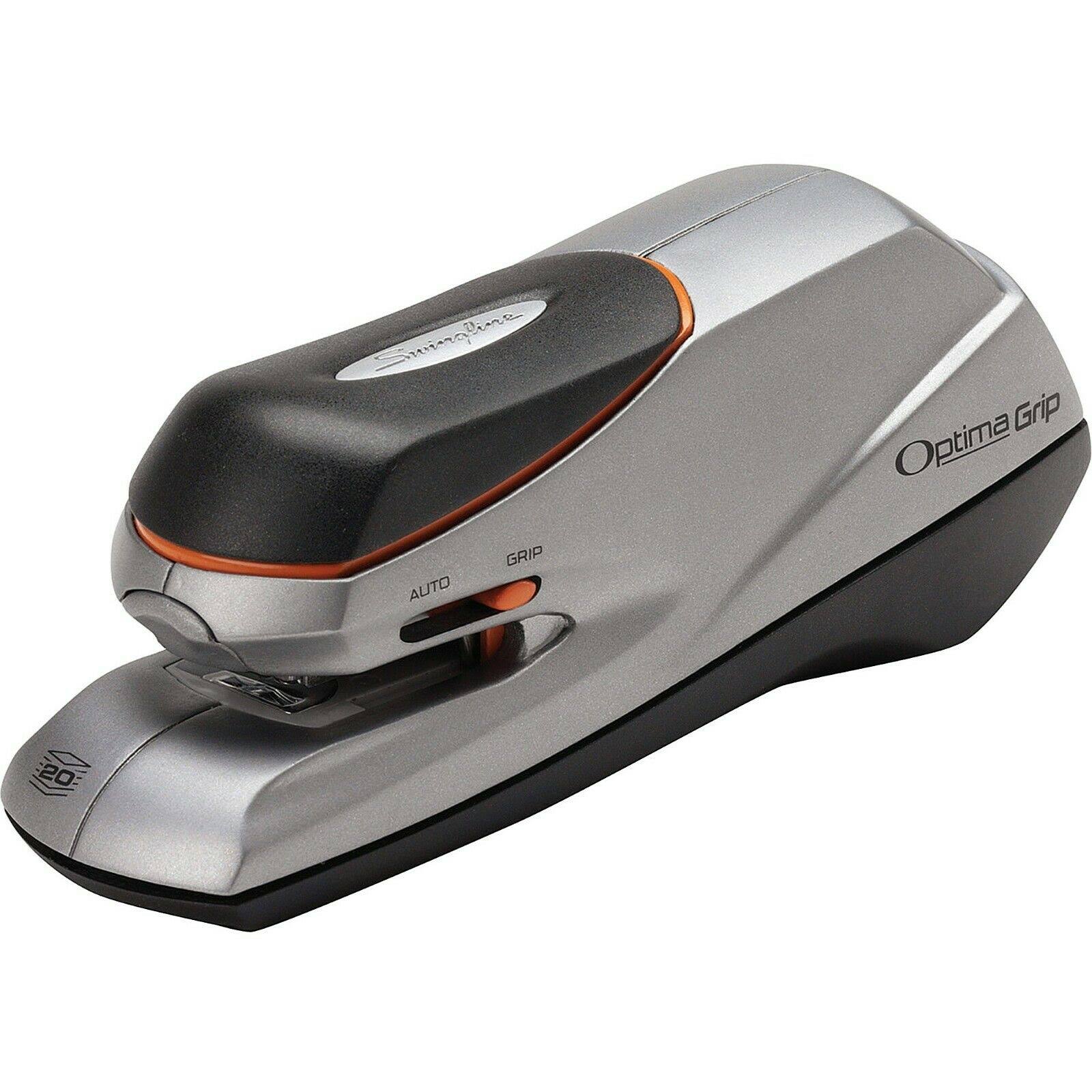 Swingline Electric Stapler Optima Grip Dual Power 20 Sheet Capacity Silver