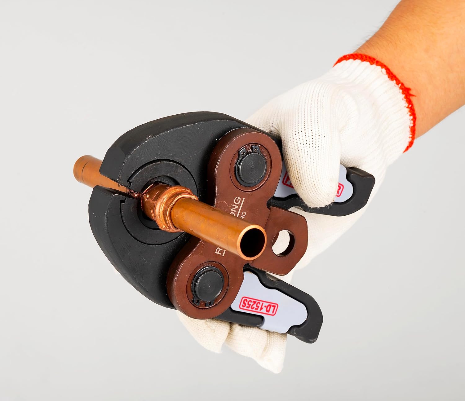 Copper Tube Fittings Hydraulic Pipe Crimping Tool with 1/2 inch,3/4 inch and 1 inch Jaw Copper Pipe Propress Crimpers Pressing Pliers,Suit for Viega and ProPress copper fitting andTee Fitting