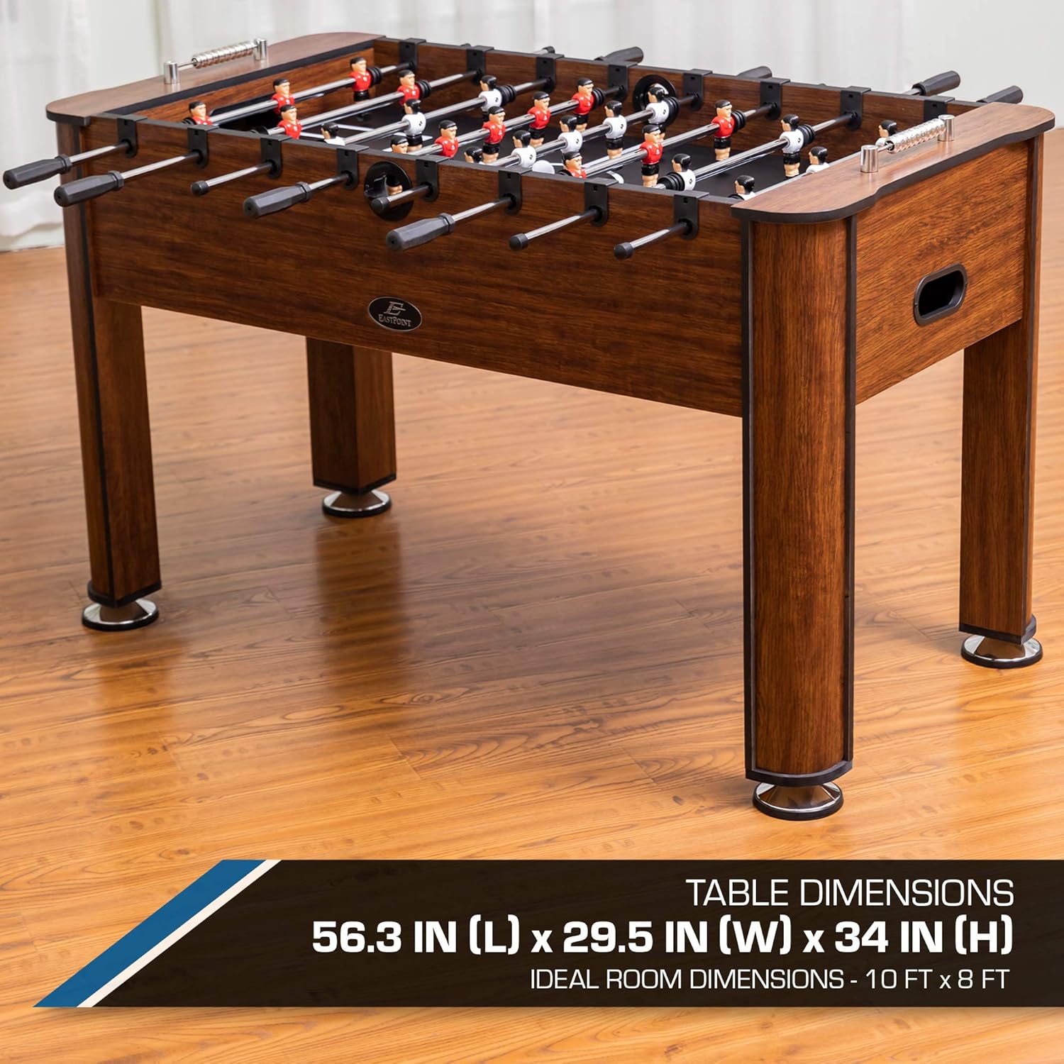 EastPoint Sports 56-Inch Official Competition Size Foosball Table - Foosball Game Table and Foosball Ball Set Complete with Quick-Connect Rods and Bead Scoring