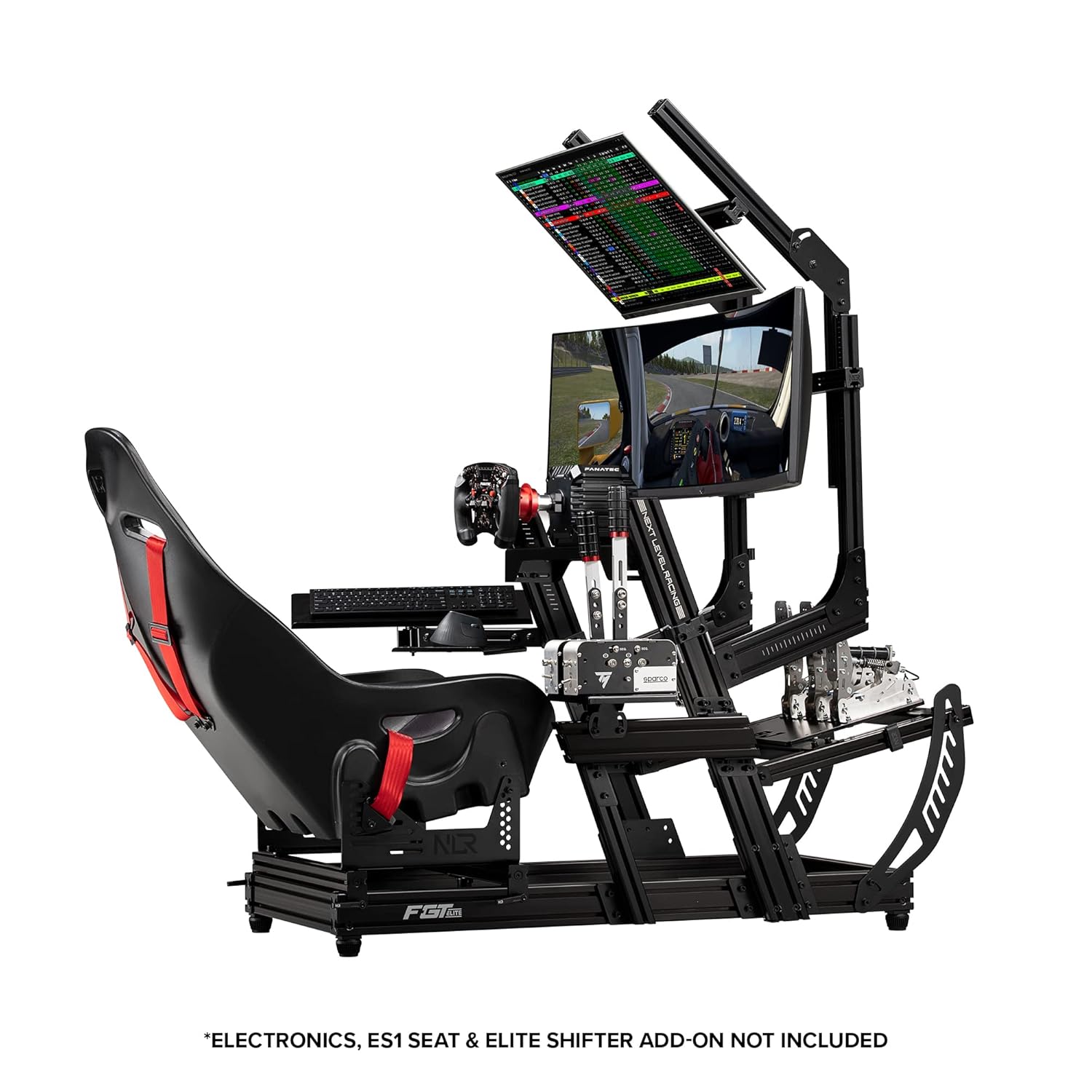 Next Level Racing F-GTElite Lite Racing Simulator Cockpit- Front & Side Mount Edition (NLR-E033)