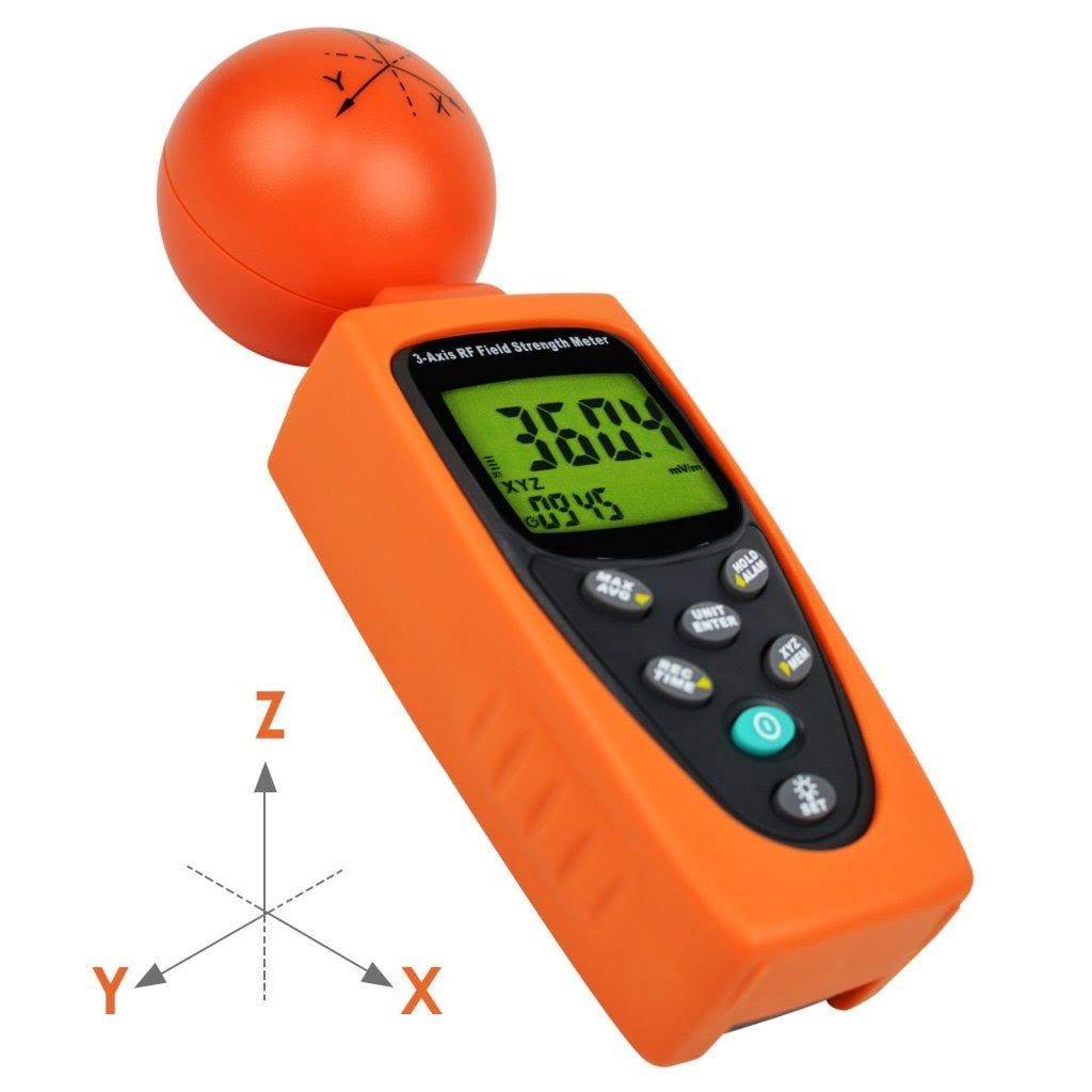 Digital 3 Axis EMF RF Radiation Electrosmog Meter