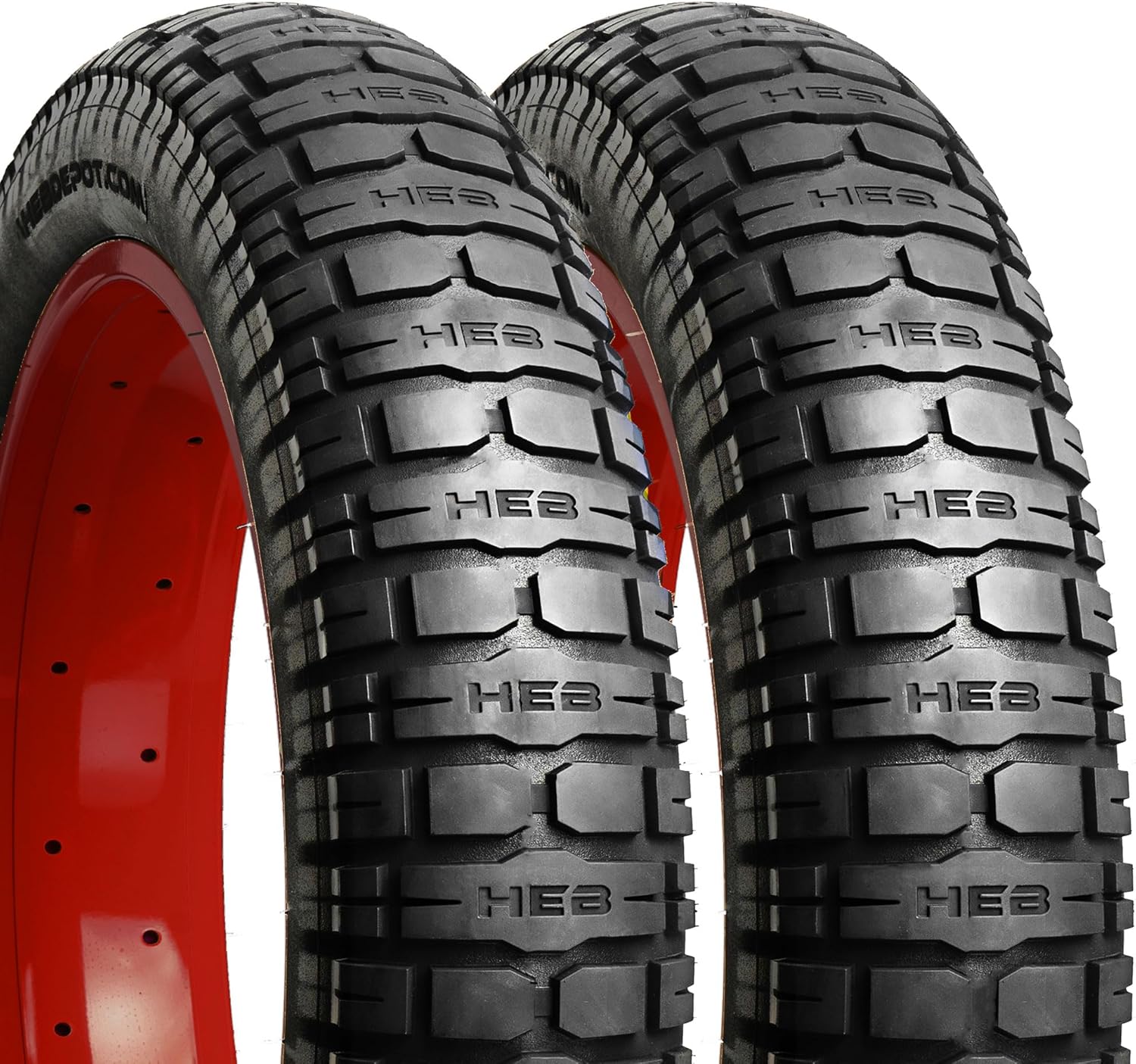 HEB VIPERESS 20x4.0 Fat Tire (Two Tires and Two Tubes) - E Bike Tires and Tubes