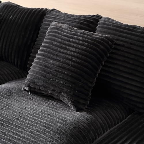 74.8" Upholstered Corduroy Sleeper Sofa - Modern Luxury Twins Sofa Couch for Living Room Quality Corduroy Upholstery Sleeper Sofa Bed Daybed Square Arm Sofa for Living Room, Bedroom (Beige)