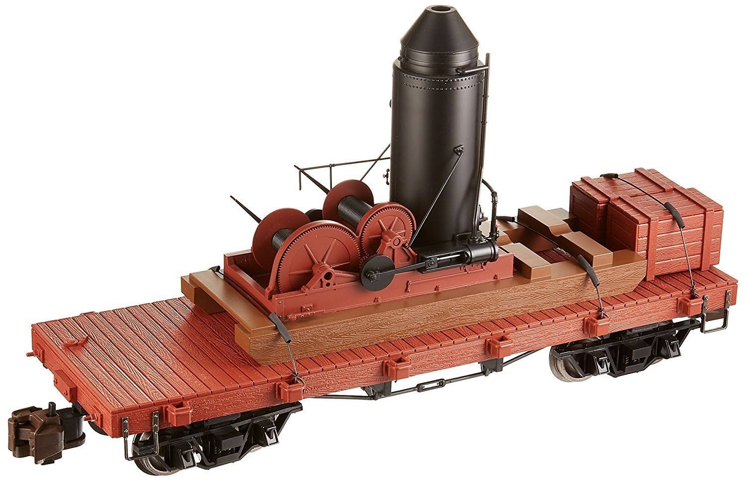 Bachmann G Log Skidder w-Crates on 20ft. Log Car